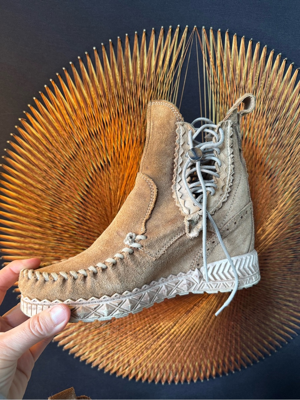 El Vaquero Agnes Hidden Wedge Ankle Boot 38/ 7.5 or 8 - Picture 6 of 16